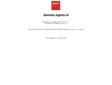 Tablet Screenshot of domain.signet.nl